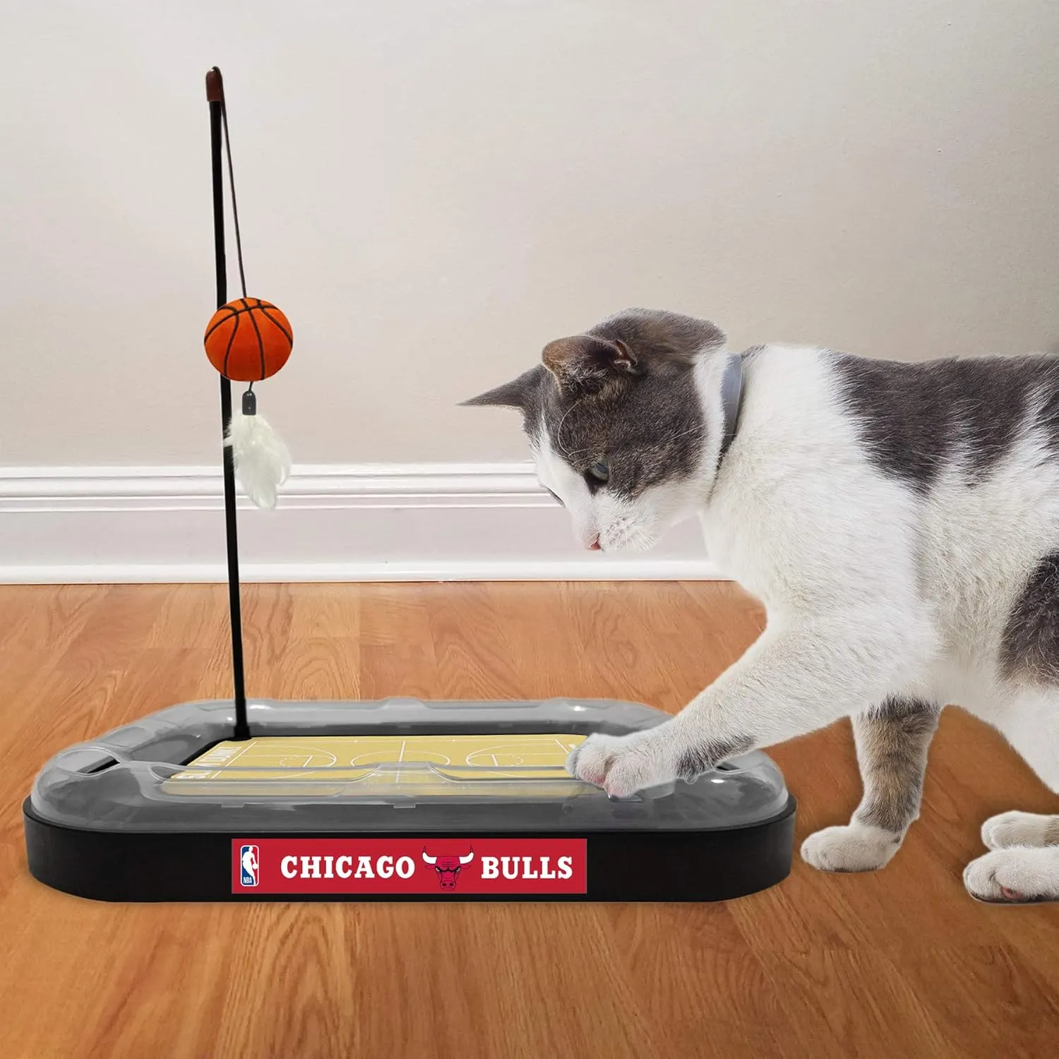 Pets First Chicago Bulls Basketball Cat Scratcher Toy 14 x 11"