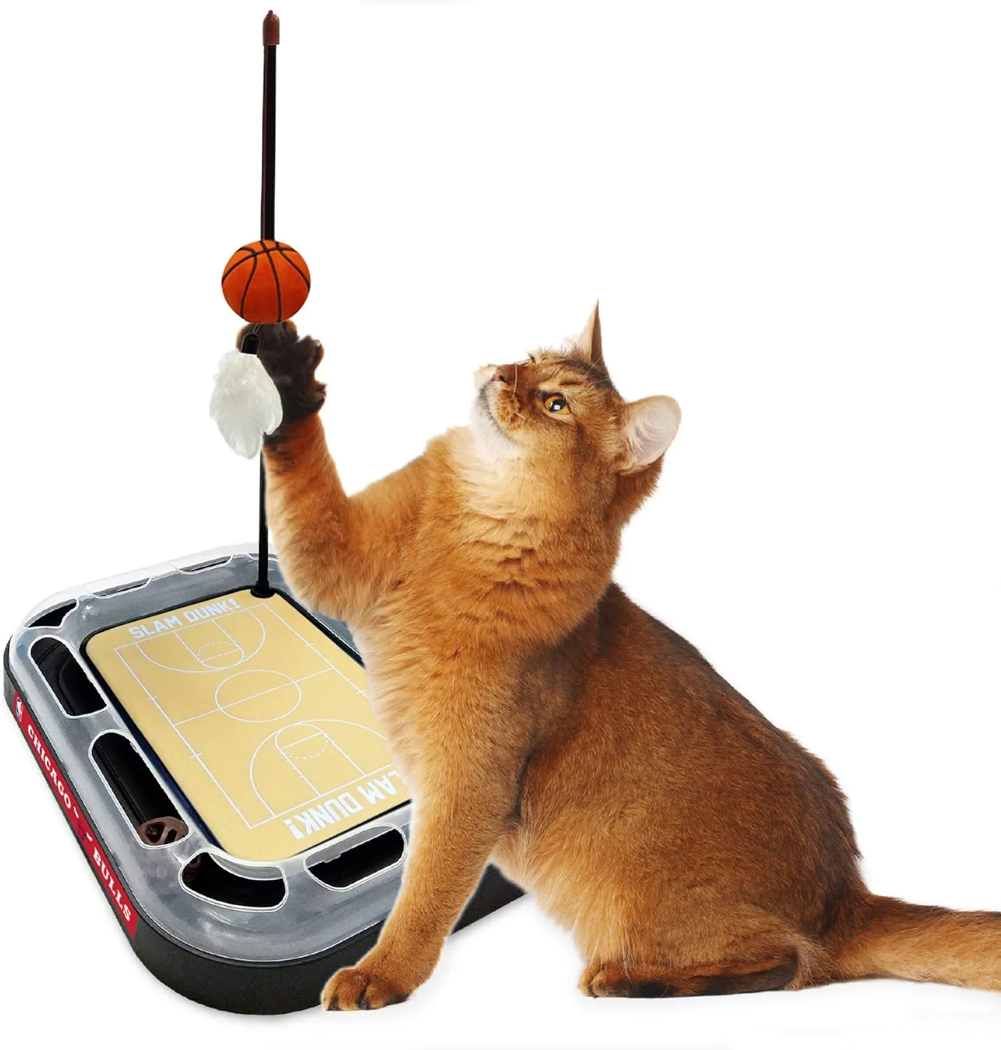 Pets First Chicago Bulls Basketball Cat Scratcher Toy 14 x 11"