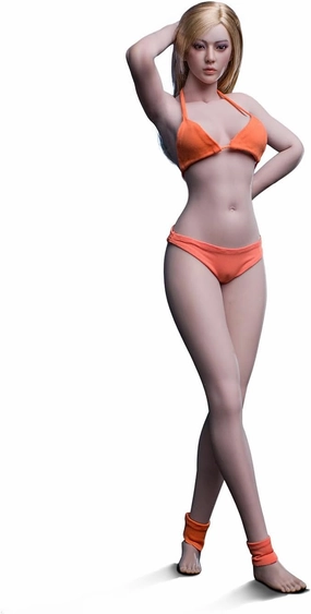 Phicen 1/6 Scale Long Leg Narrow Shoulder Female Seamless Action Figures Realistic Full Silicone Body Flexible Female Figure Dolls S32A S33B for Arts/Drawings/Photography (LongLegS32A)