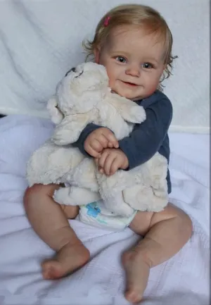 Pinky Reborn Lifelike Reborn Baby Dolls 20inch Lifelike Girl Newborn Look Real Cute Soft Realistic Doll Silicone Baby Reborn Toddler Christmas Baby Doll for Kids Age 3 