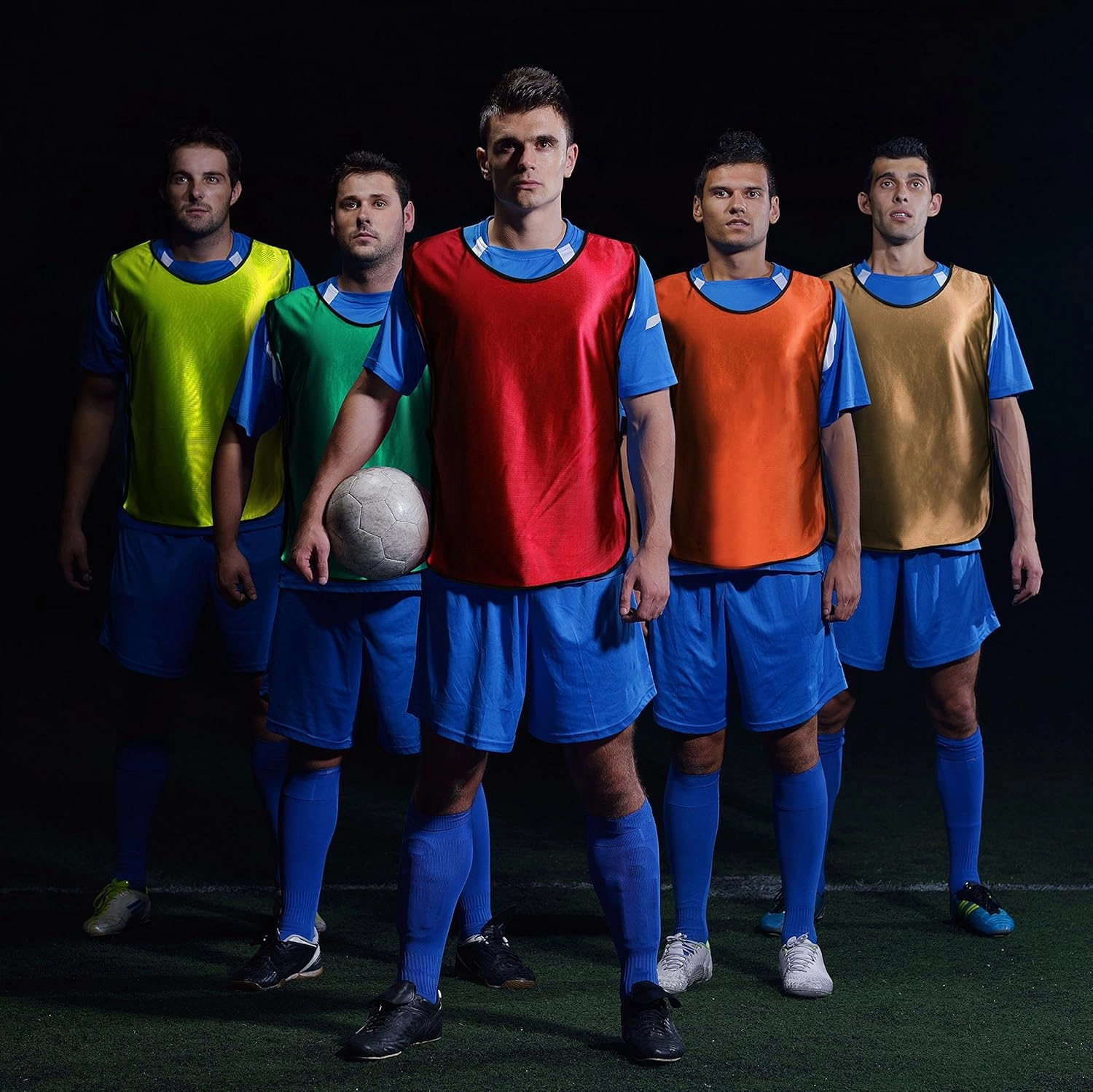 Pinnies Scrimmage Vests for Kids, Youth and Adults (12-Pack) - Soccer Pennies