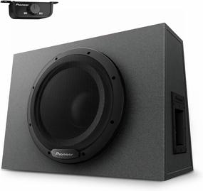 Pioneer TS-WX1210A 12” Sealed Active Subwoofer with Built in Amplifier, 1200 Watts Max Power Sub, Variable Bass Boost, Flexible Installation, Enhanced Car Audio