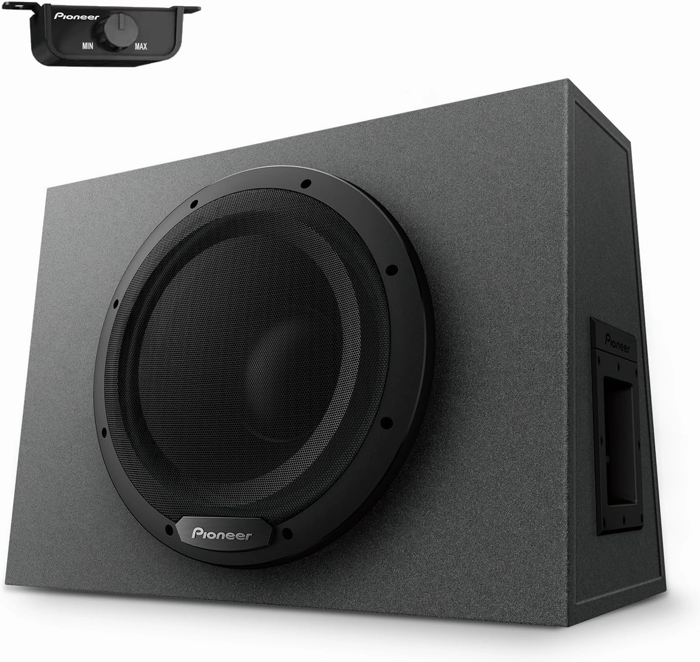 Pioneer TS-WX1210A 12” Sealed Active Subwoofer with Built in Amplifier, 1200 Watts Max Power Sub, Variable Bass Boost, Flexible Installation, Enhanced Car Audio