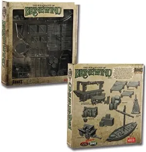 Pirate City of Brinewind Boxed Set Accessories Miniatures 25mm Heroic Scale Figure Bones Black