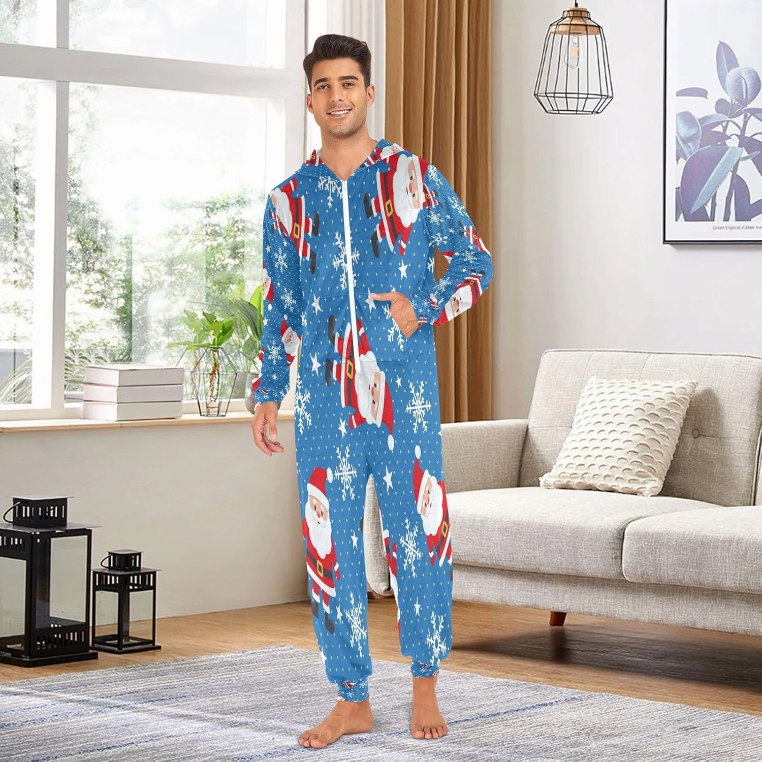 Plaaee Unisex Adult Onesies Pajamas, Basketball Sports Cosplay One Piece Costume Sleepwear S