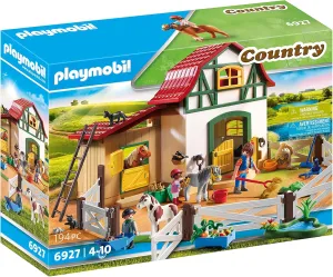Playmobil 6927 Country Pony Farm with 2 Pony Stalls and Storage Loft
