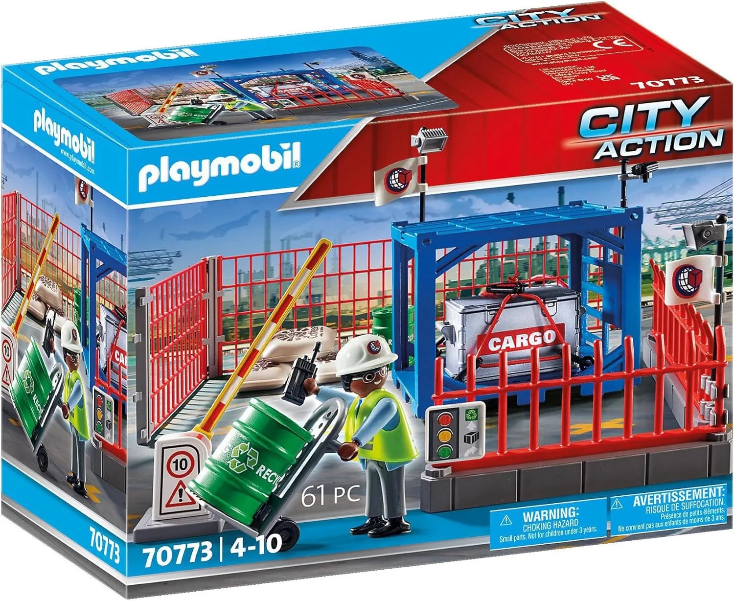 Playmobil City Action 70773 Freight Storage, for Children Ages 4 