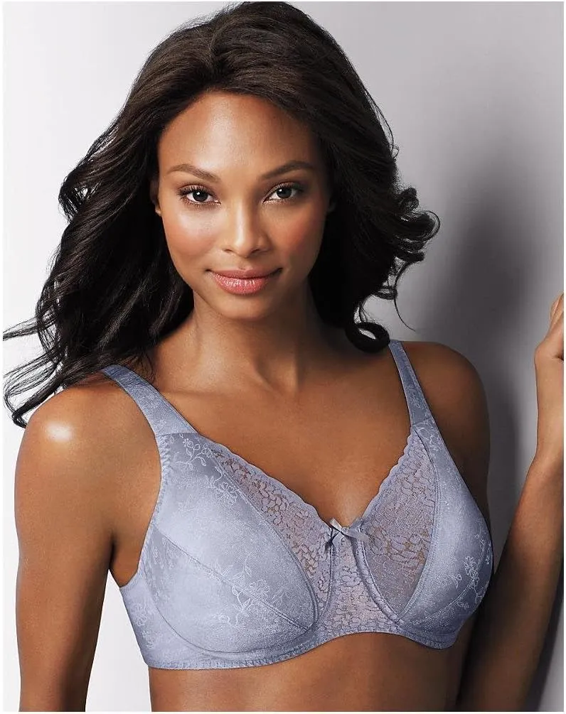 PLAYTEX Women's Secrets Love My Curves Signature Floral Underwire Full Coverage Bra Us4422