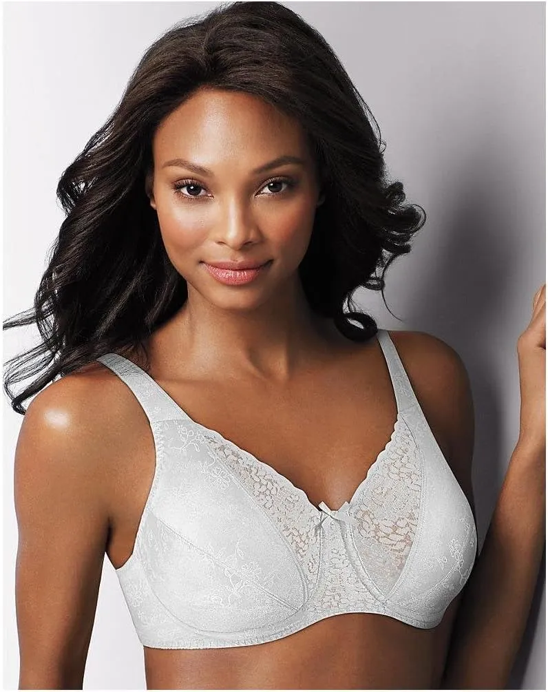 PLAYTEX Women's Secrets Love My Curves Signature Floral Underwire Full Coverage Bra Us4422