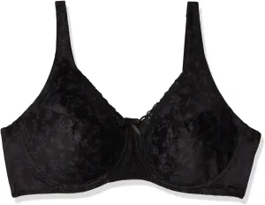 PLAYTEX Women's Secrets Love My Curves Signature Floral Underwire Full Coverage Bra Us4422