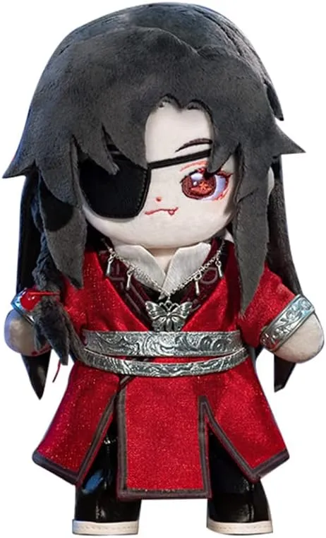 Plush Doll, Xie Lian Hua Cheng Dress-Up Doll, Anime Soft Stuffed Doll, Heaven Official's Blessing: Tian Guan Ci Fu Figures Dolls (Hua Cheng, Cotton)