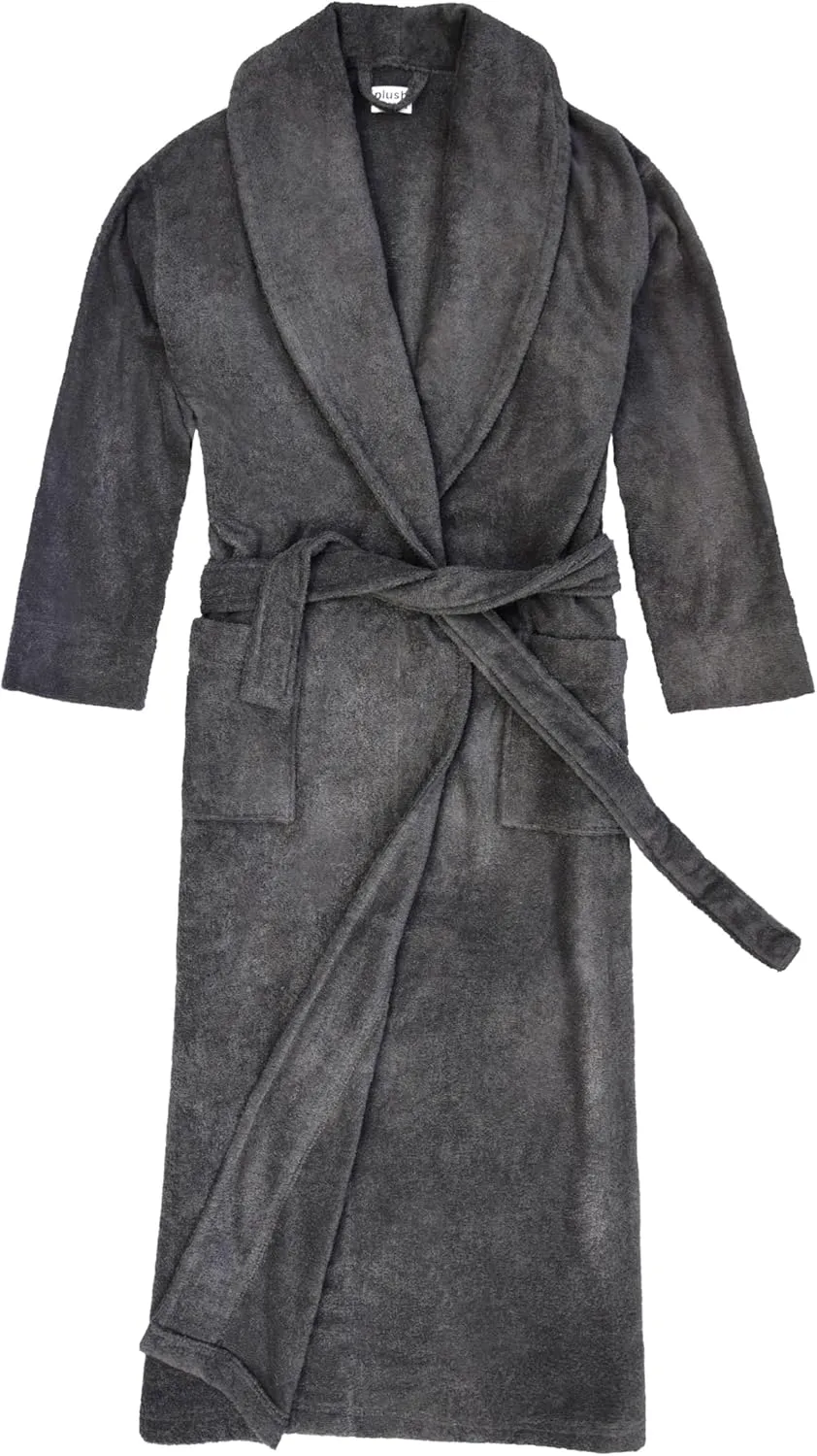 Plush Necessities 100% GOTS Certified Organic Cotton Terry Bathrobe