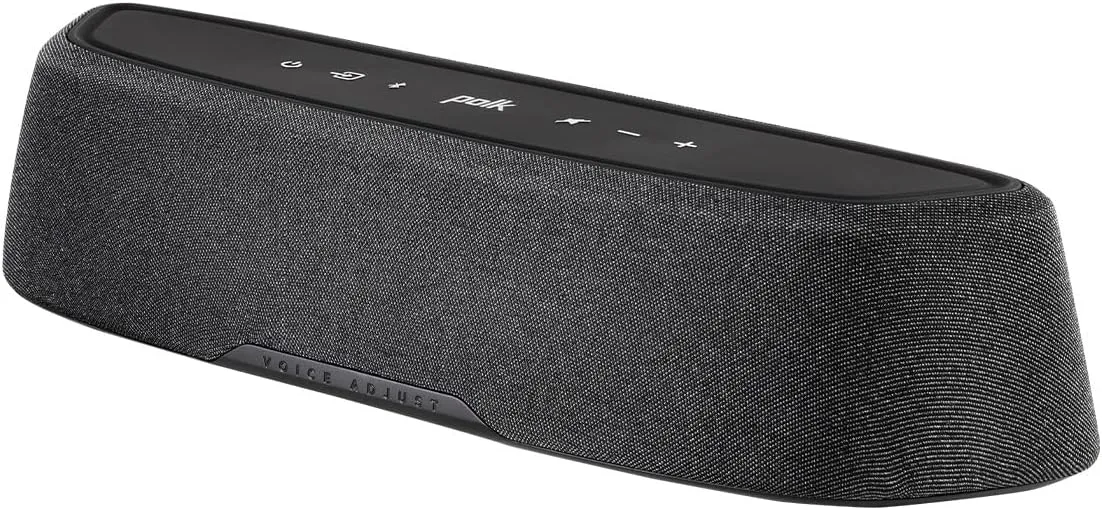 Polk Audio MagniFi Mini AX Sound Bar with Wireless Subwoofer, Dolby Atmos and DTS:X Certified, Polk's Patented VoiceAdjust & SDA Technologies, Ultra-Compact Design, Easy Setup, Black