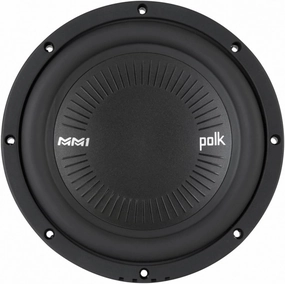 Polk Audio MM842 SVC MM1 Series 8" Marine & Car Subwoofer - 900W, 30-200Hz Frequency Response, Single 4-Ohm Voice Coils, Polypropylene Woofer Cone, Compact Subwoofer for Deep, Powerful Bass