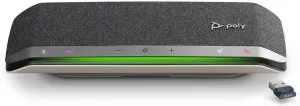 Poly Sync 40  Smart Speakerphone (Plantronics) - Flexible Workspaces - Connect to PC/Mac via BT700 Adapter and Smartphones via Bluetooth - Certified for Microsoft Teams – Amazon Exclusive