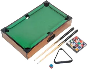Pool Table Set Mini Kids Tabletop Billiards Family Home School Indoor Toy