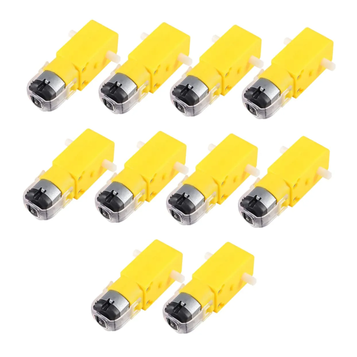 POPETPOP 10 Pcs Gear Motor for Smart Car Chassis Magnetic Interference Electric Motor for Cars Robots DIY Projects Durable Construction
