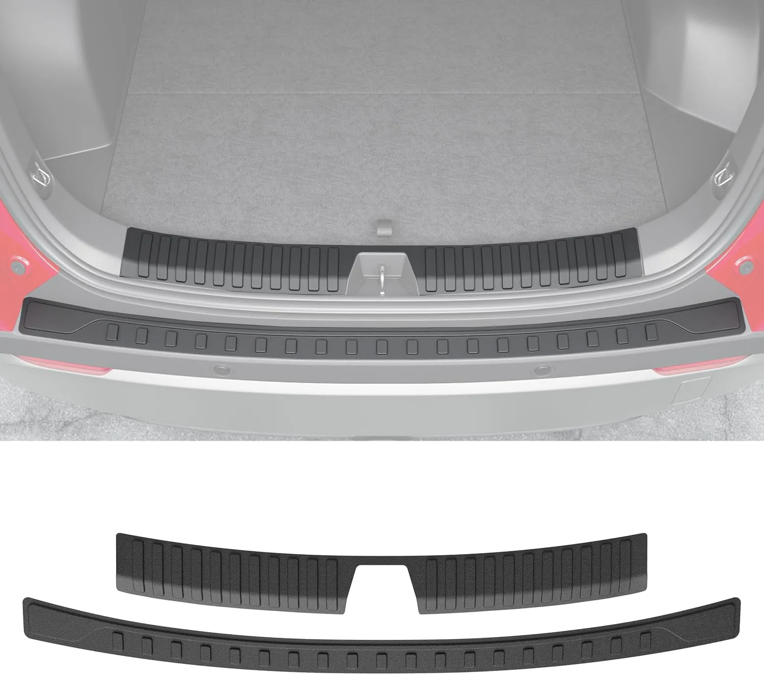 powoq Rear Bumper Protector Compatible with 2025 Chevy Equinox GMC Terrain Trunk Door Sill Protector TPE No EV 2Pcs Rear Bumper Guard Replacement for 2025 Chevy Equinox Accessories
