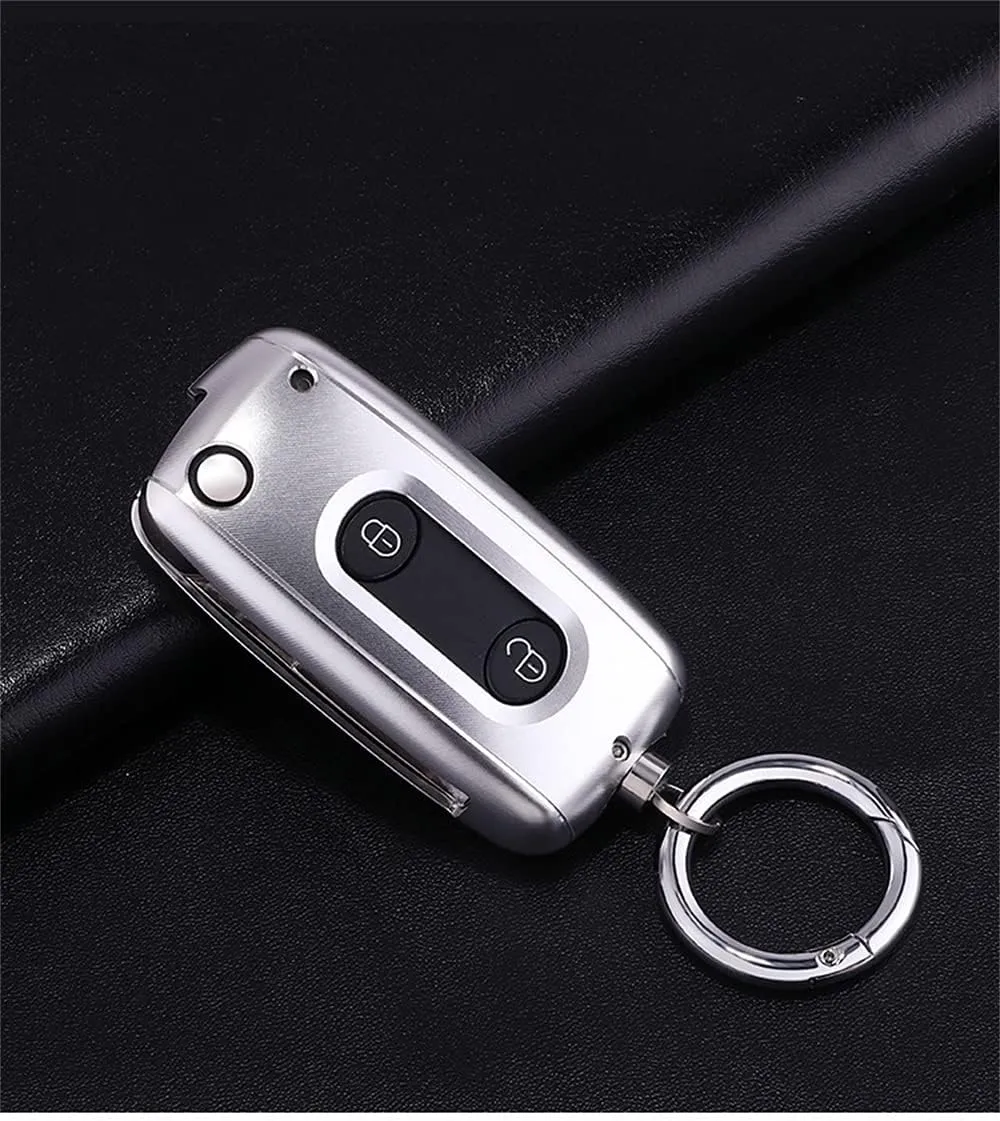 Premium Aluminum Metal Key Fob Case Cover Holder Shell for Bentley Continental GT GTC Mulsanne With Metal Key Ring Accessories