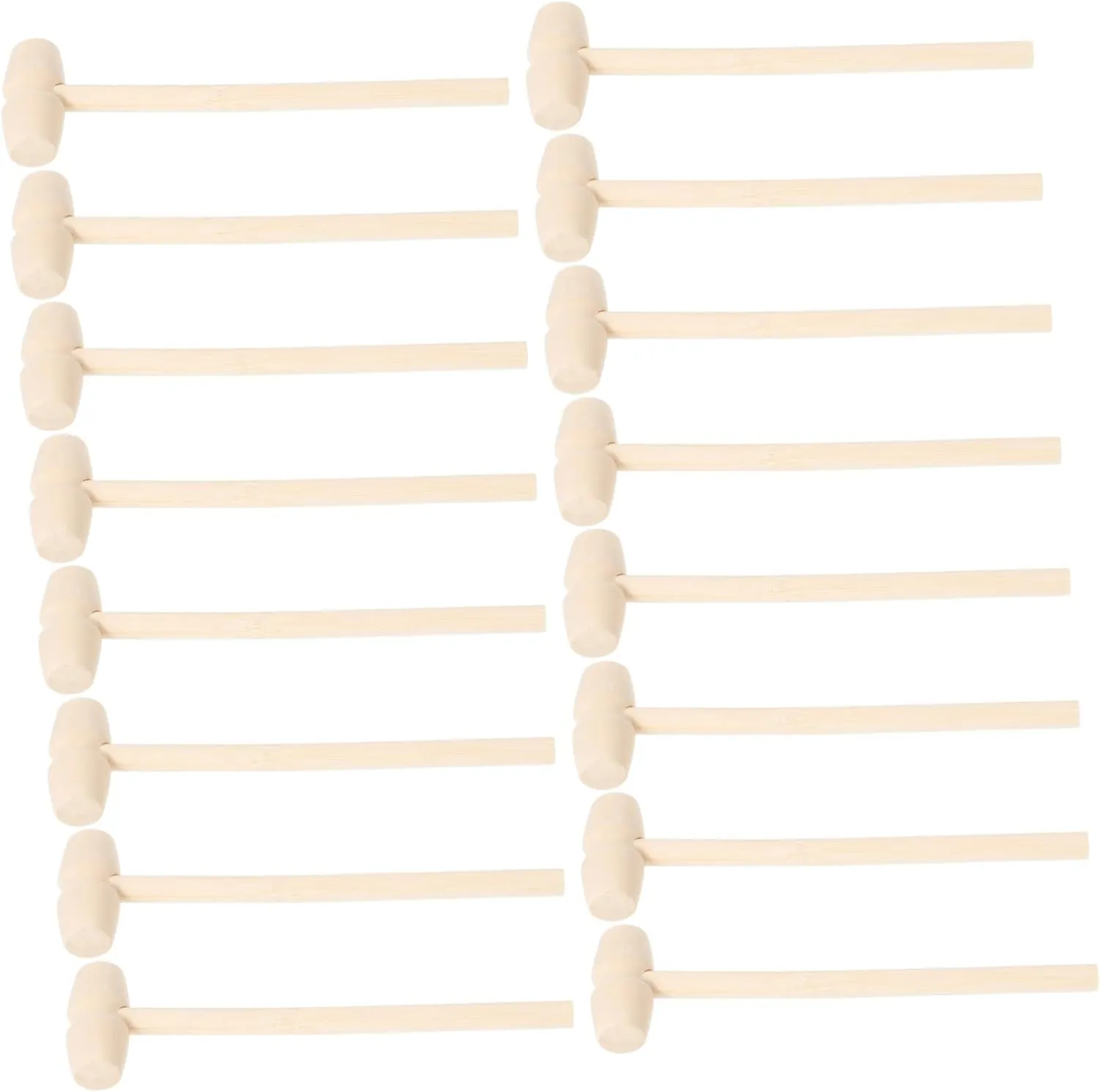 PRETYZOOM 50pcs Mini Wooden Mallets Small Hammers for Boys and Girls Toddler Hammer Toy Educational Craft Tool Anti-drop Design Fine Motor Skills Toy