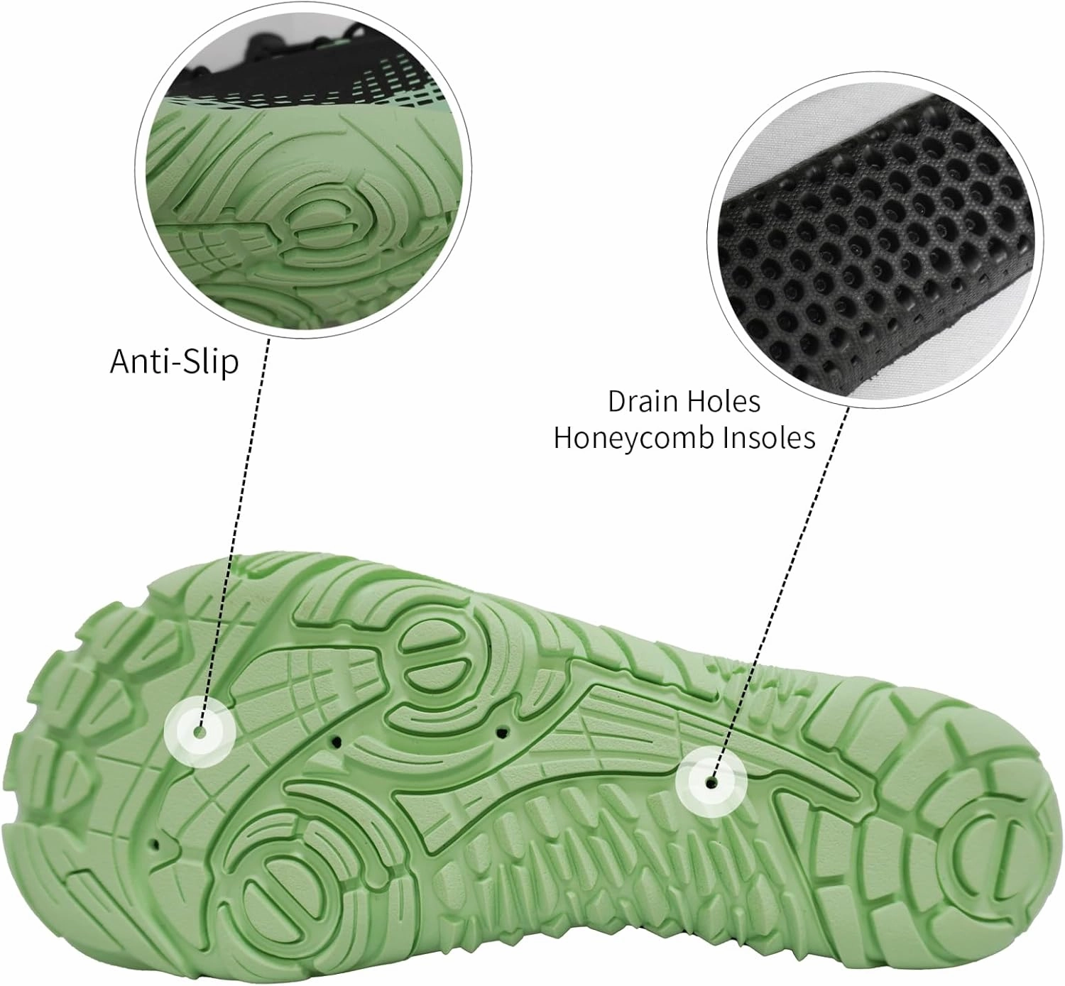 Queday Water Shoes for Women Men Quick Dry Barefoot Shoes Athletic Lightweight Sports Aqua Socks Outdoor Swim Fishing Hiking Diving Surf Walking Kayaking