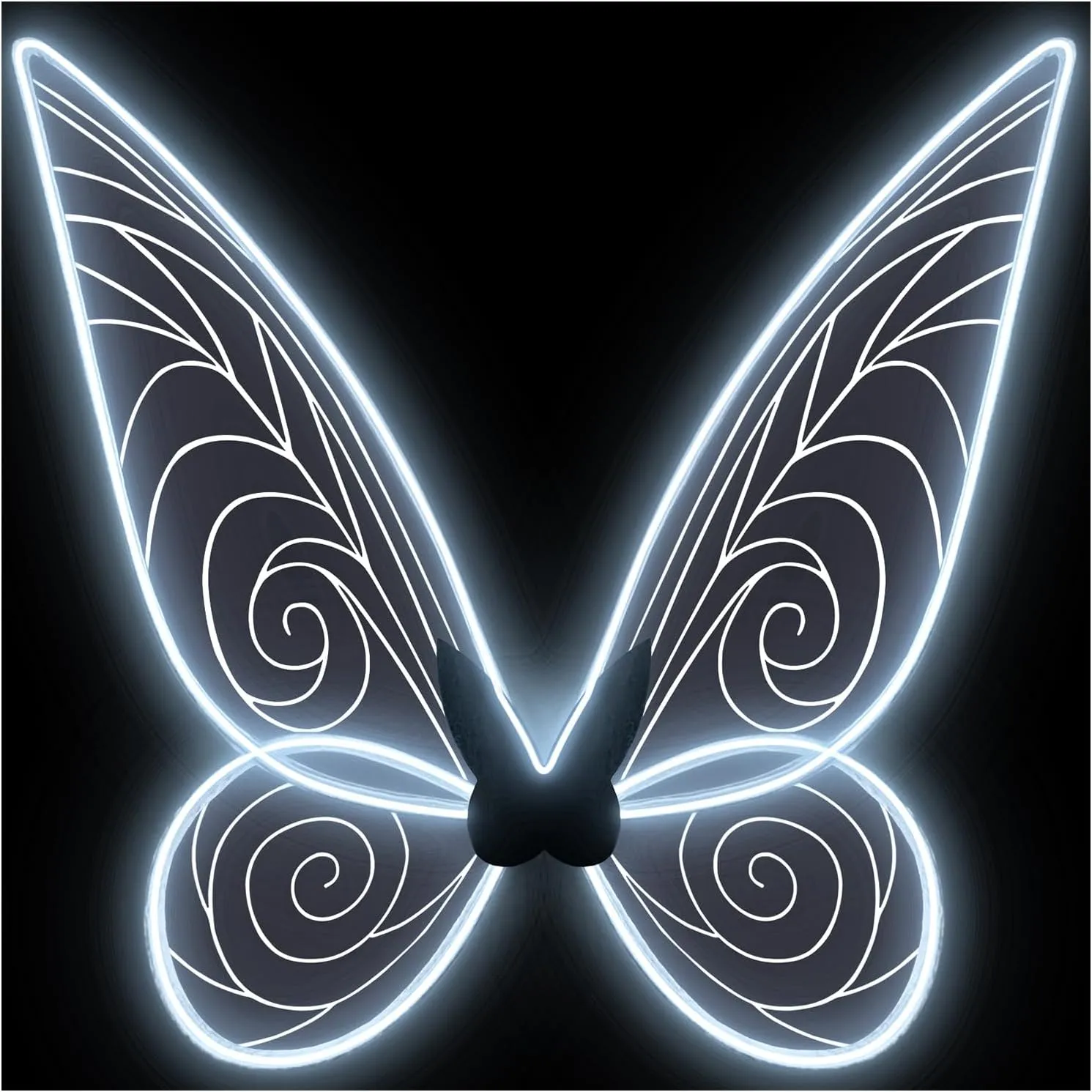 quescu Light up Fairy Wings for Adults,Electroluminescent Wire LED Butterfly Wings for Girls Women,Halloween Costume Dress Up