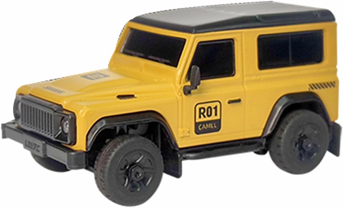 R01 Mini RC Drift Car, 1/64 2.4G Full Scale Romote Control Electric Climbing Vehicle Model with Interactive Light Set for Adult