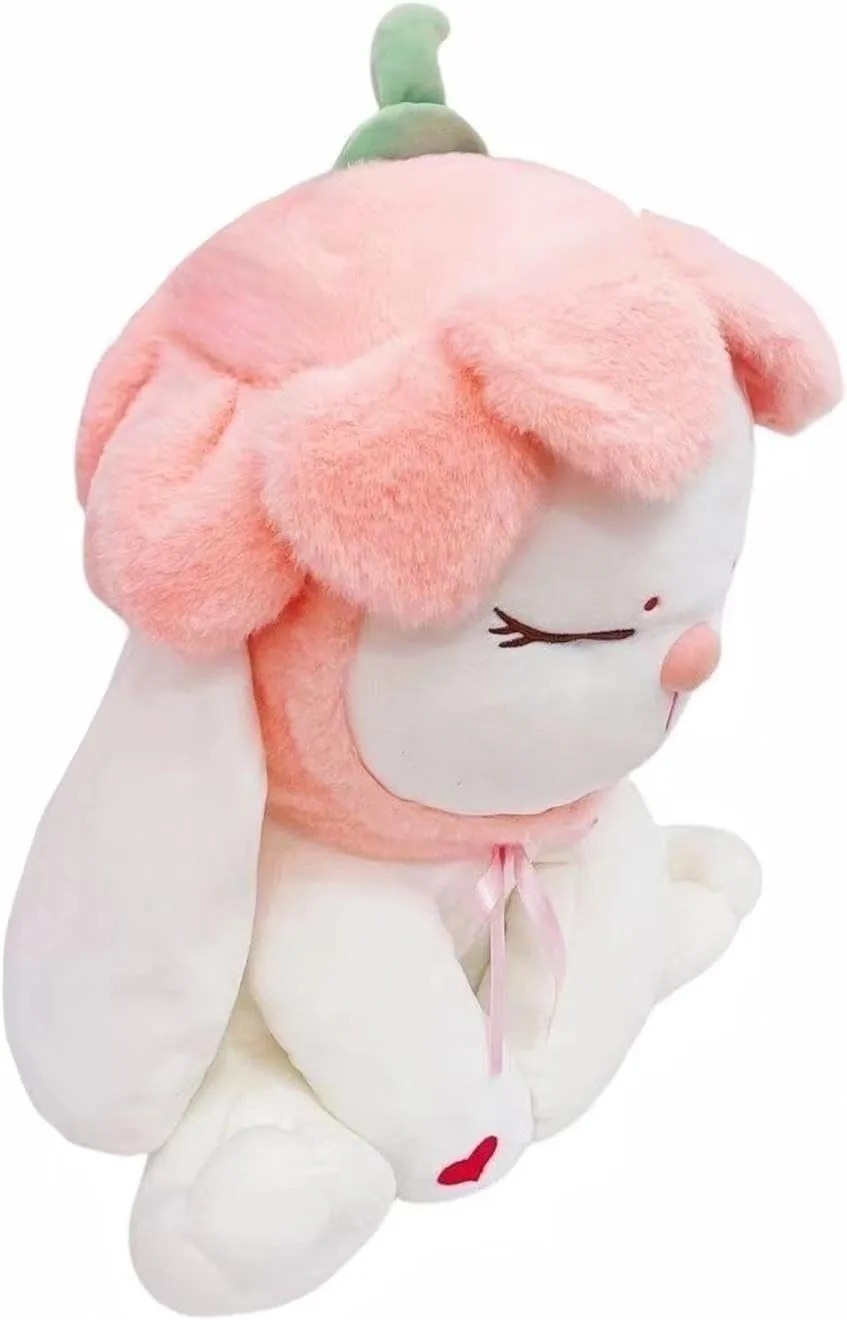 Rabbit Plush Toys Stuffed Animal Adorable Plush Rabbit Toy Flower Bunny Plush Pillow for Kids, Stuffed Cute Doll Toy Kids Gifts for Birthday,Room Decoration，Valentine's Day Gift