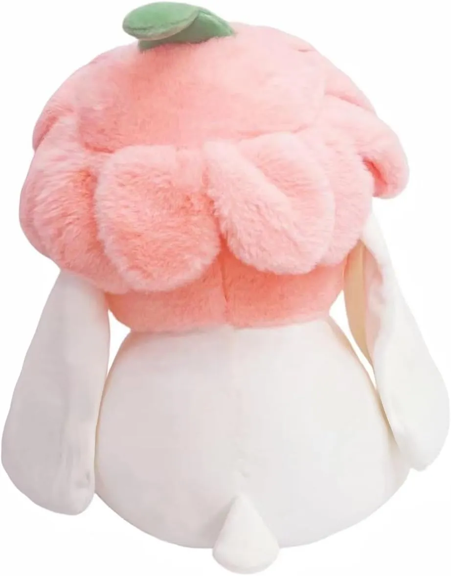 Rabbit Plush Toys Stuffed Animal Adorable Plush Rabbit Toy Flower Bunny Plush Pillow for Kids, Stuffed Cute Doll Toy Kids Gifts for Birthday,Room Decoration，Valentine's Day Gift