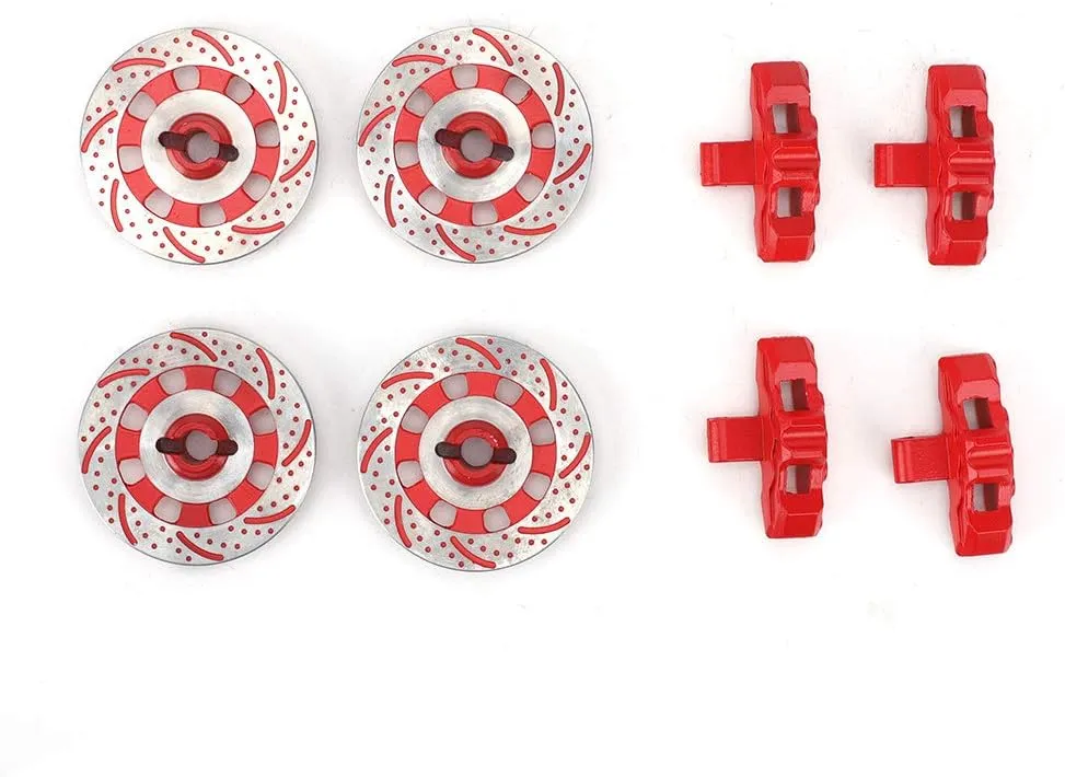 RC Brake Disc, Wheel Brake Disc Rotor Anti Brake Disc Drive Hub Fit for Unlimited Desert Racer UDR 1/7 RC Car(Red) Udr Parts Udr Parts Udr Upgrades