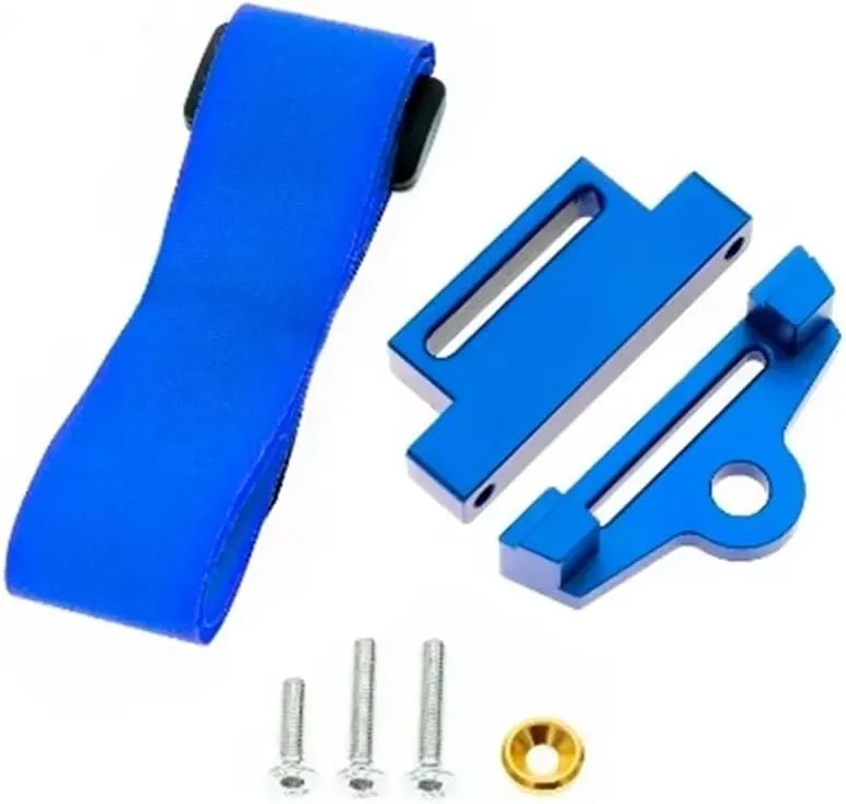 RC Car Accessories Compatible with Traxxas for Slash 4x4 for VXL 1/10 RC Cars Upgrade Parts AccessoriesMetal Tall Battery Holder Mount Hold Down(Blue)