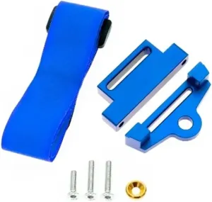 RC Car Accessories Compatible with Traxxas for Slash 4x4 for VXL 1/10 RC Cars Upgrade Parts AccessoriesMetal Tall Battery Holder Mount Hold Down(Blue)