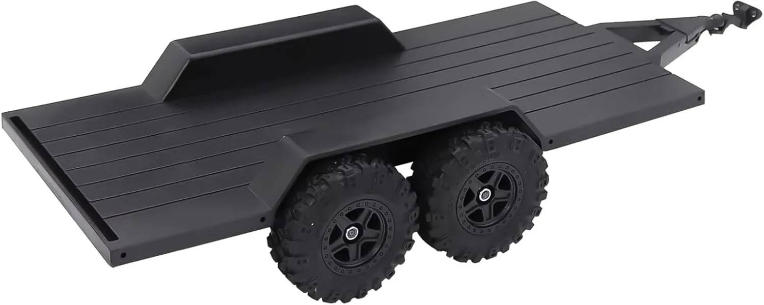 RC Car Accessories Compatible with TRX4-M for Defender for Bronco for TRX4M ABS 1/18 RC Crawler Car Scale Upgrade PartsUtility Trailer with Hitch