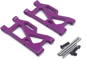 RC Car DIY Parts for WLtoys 144010 144001 144002 124016 124017 124018 124019 Metal Rocker Remote Control Crawler Vehicle Upgrade Parts Accessories(Purple)