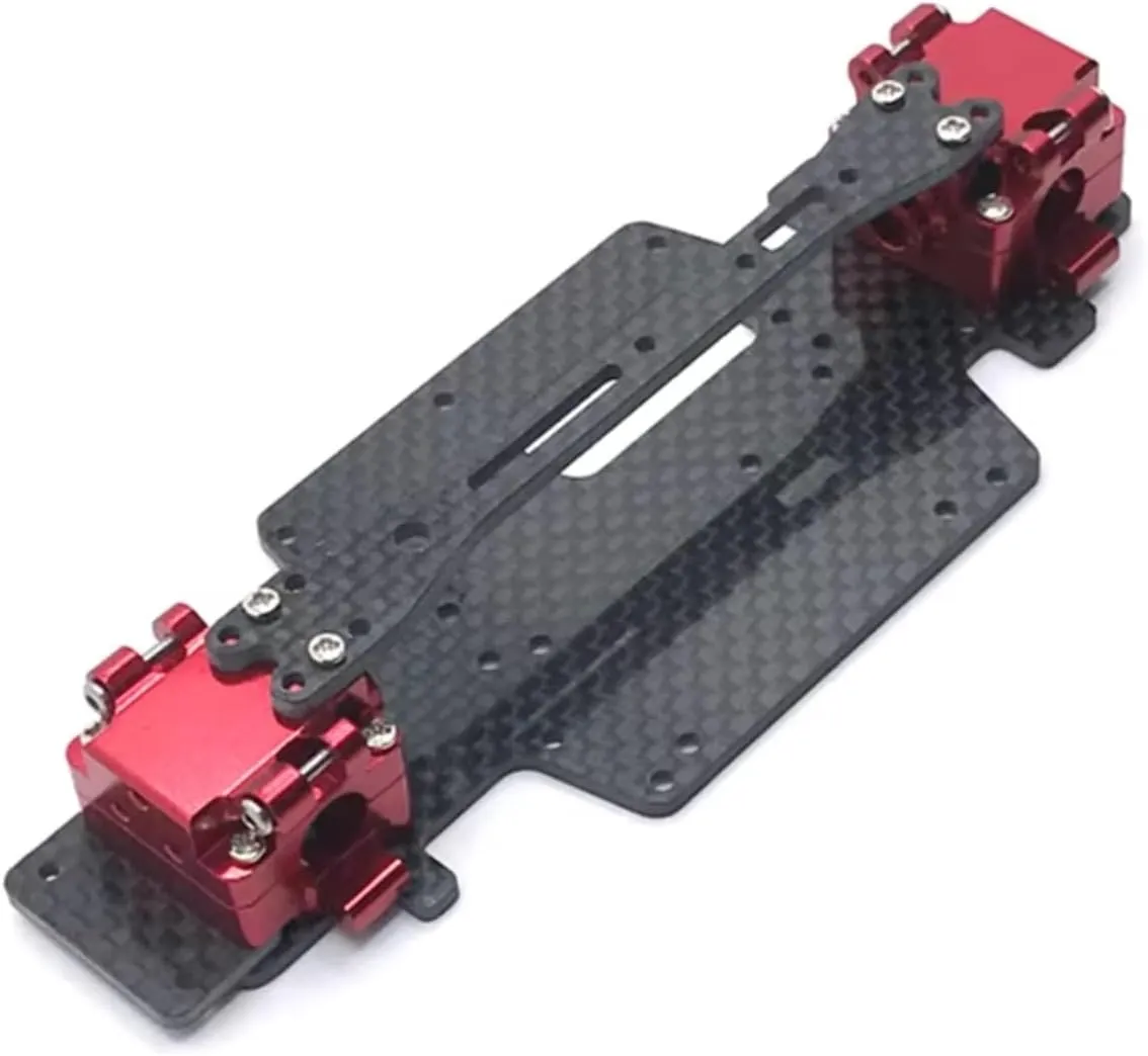 RC Car DIY Parts for WLtoys 284131 K969 K979 K989 K999 P929 P939 1/28 Metal Upgrade Front and Rear Gearbox Remote Control Crawler Car Upgrade Parts(Red)