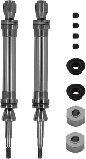RC Car Parts for Traxxas for Slash 2WD for VXL 4X4 for Hoss for Stampede for Raptor 1/10 Metal Rear Drive Shaft Driveshaft CVD 6852R Modification RC Car Upgrade Parts(Gray)