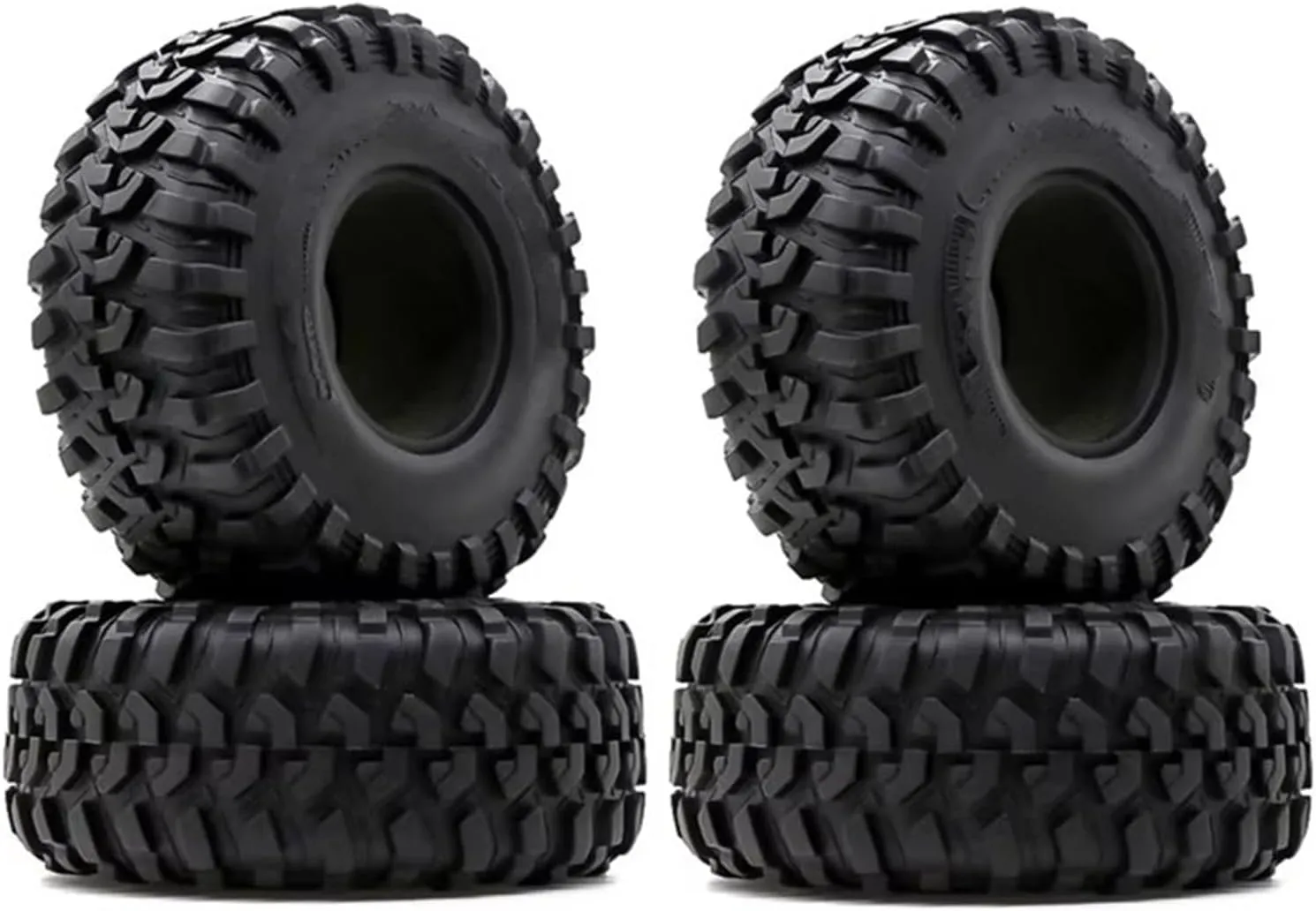 Rc Car Wheel Rim Tire Compatible with Axial for SCX10 RR10 for Wraith for Traxxas for TRX4 for TRX6 1/10 RC Crawler Car Parts 130MM 2.2 Rubber Tyres Wheel Tires