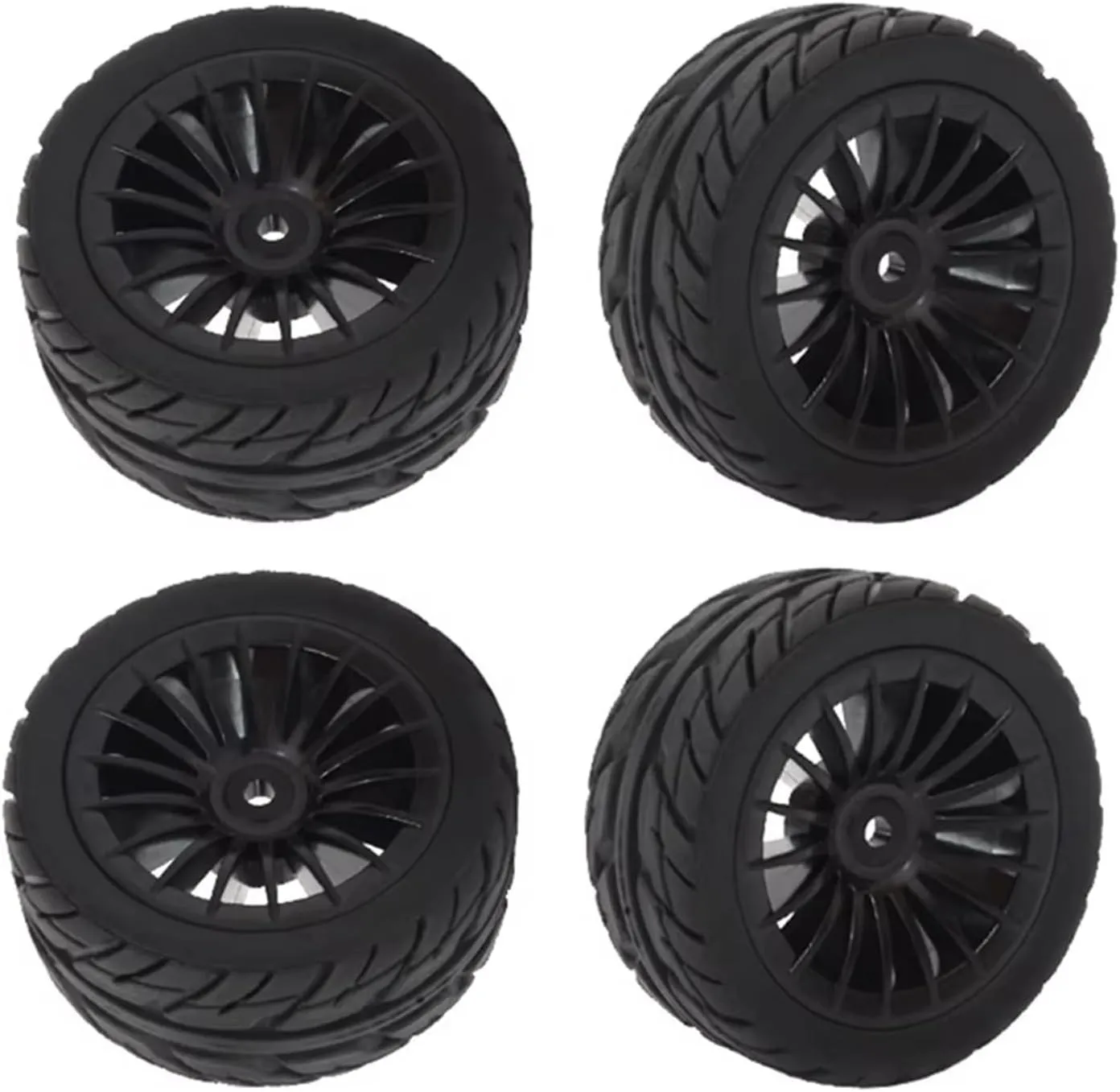 Rc Car Wheel Rim Tire Compatible with SG1603 for SG1604 SG 1603 for UDIRC UD1601 UD1602 UD1603 UD1604 1/16 RC Car Upgrade Parts 4Pcs Rubber Tires Tyre Wheel