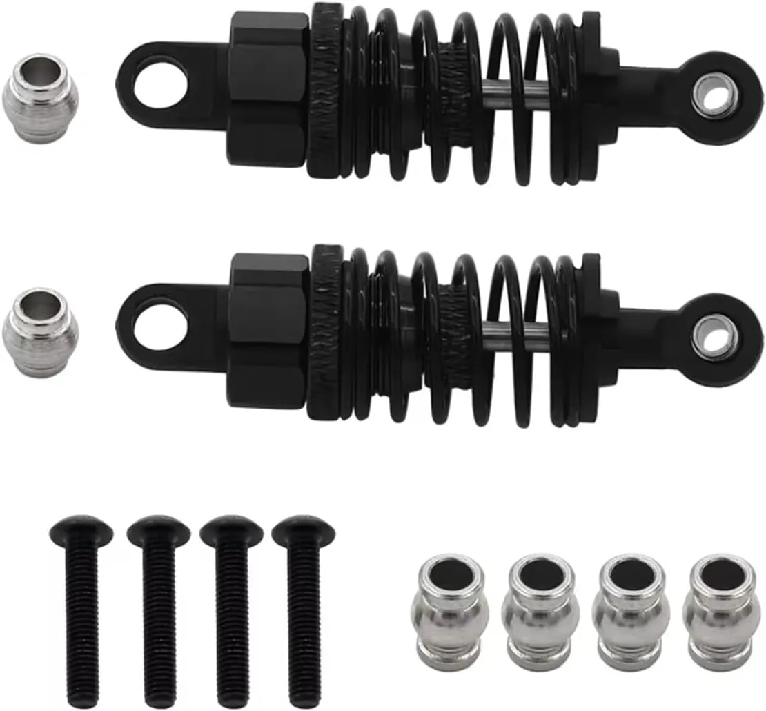 RC Cars Crawler Parts Compatible With Tamiya For TT02 For TT01 M05 For HPI For HSP For Kyosho For Redcat 1/10 RC On Road Drift For Racing Car Oil Shock Absorber(Black,2pcs)