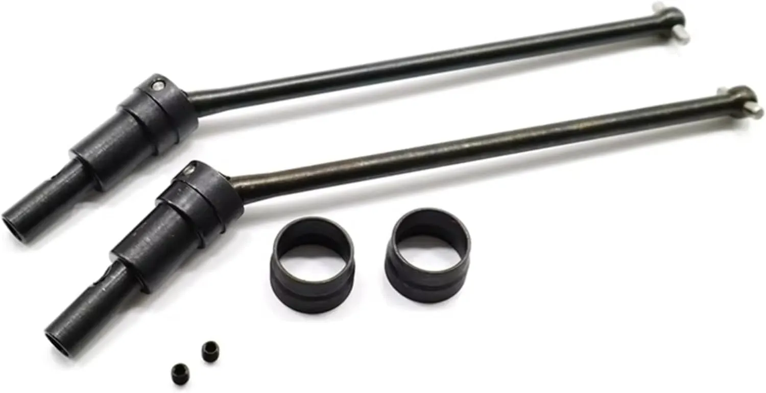 RC Drive Shaft Compatible with JLB for Racing for Cheetah 11101 J3 for Speed 1/10 RC Car Upgrade Parts 2Pcs Metal Drive Shaft CVD EA1061