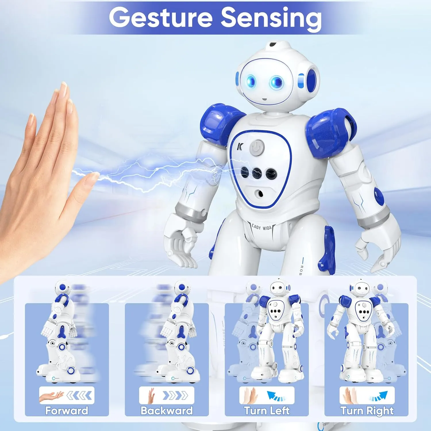 RC Robot Toy for Kids: Gesture-Sensing Smart Programmable, USB Charging, Remote Control for 8  Year Old Boys Girls Birthday Gift