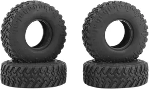 RC Tyre Set for Axial for SCX24 for Gladiator 1.0" Soft Rubber Mud for Terrain Wheel Tires for 1/18 1/24 RC Crawler Car Upgrade Part