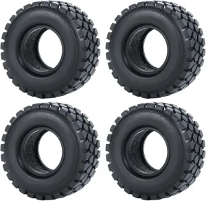 RC Wheel Tire Compatible with Axial SCX24 1/24 for TRX4M 1/18 RC Micro Crawler Car Wheels Tires 4PCS 1.0 Inch Soft Rubber Tyres RC Car Upgrade Parts(Color4,50mm)