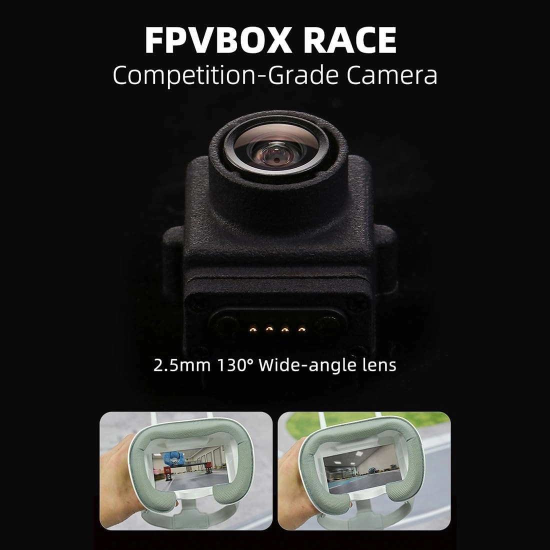 RC Mini Drift Car with FPV Goggles Camera, 1/64 Scale Mini 4WD Off-Road Climbing Car Electric 2.4G Romote Control Vehicle with LED for Adult - RTR/FPV Goggles Version