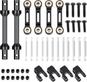 RCLions Alloy Metal Front&Rear Sway Bar Anti-roll Set for 1/18 LOSI Mini LMT 4WD RC Truck Car Upgrades Part