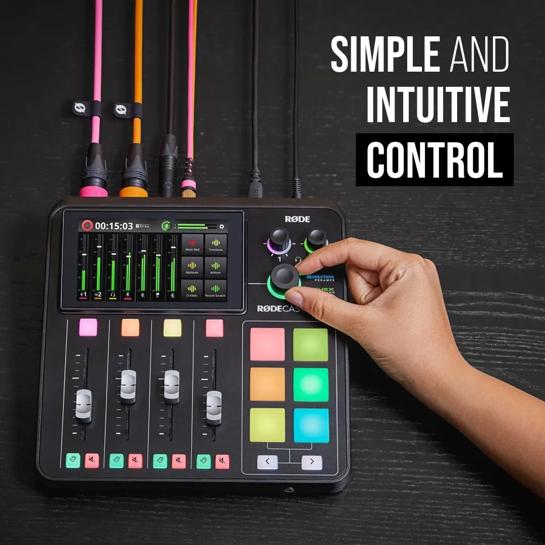 RØDE RØDECaster Duo All-in-One Production Solution for Podcasting, Streaming, Music Production and Content Creation
