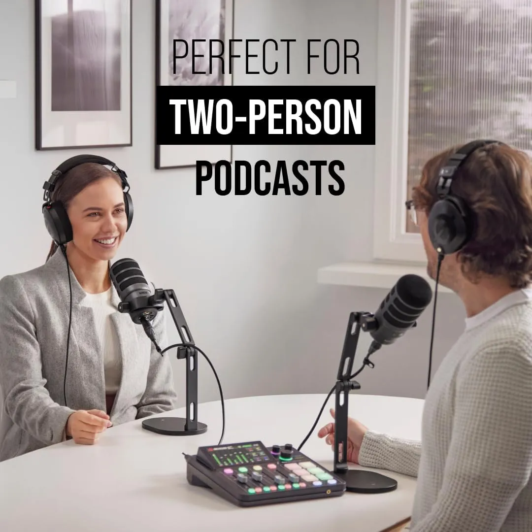 RØDE RØDECaster Duo All-in-One Production Solution for Podcasting, Streaming, Music Production and Content Creation