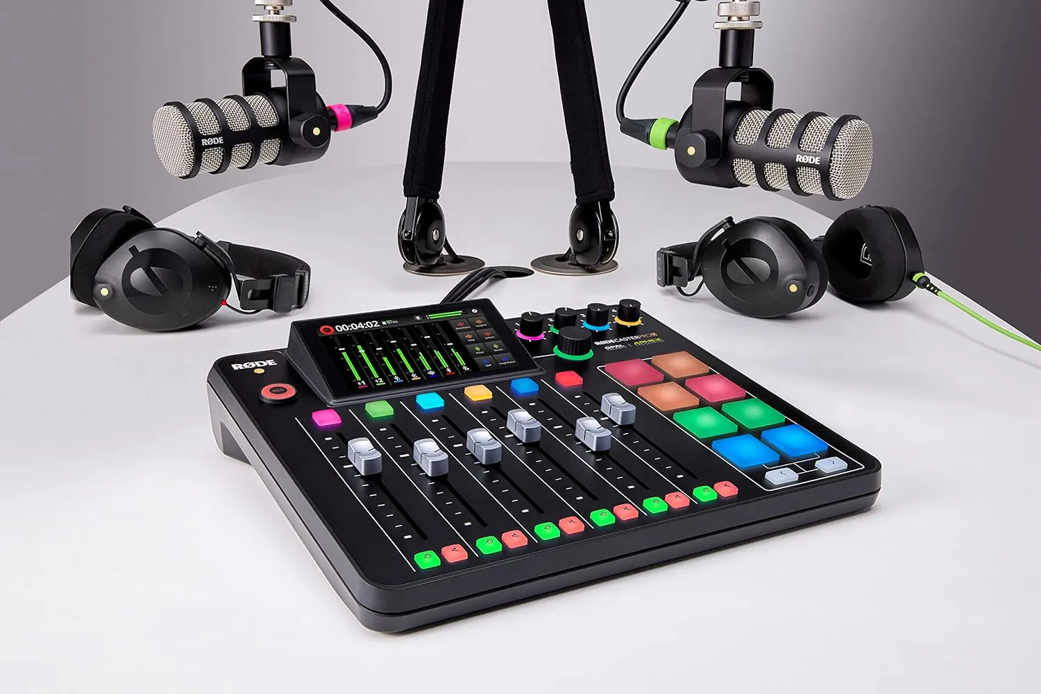 RØDE RØDECaster Pro II All-in-One Production Solution for Podcasting, Streaming, Music Production and Content Creation,Black