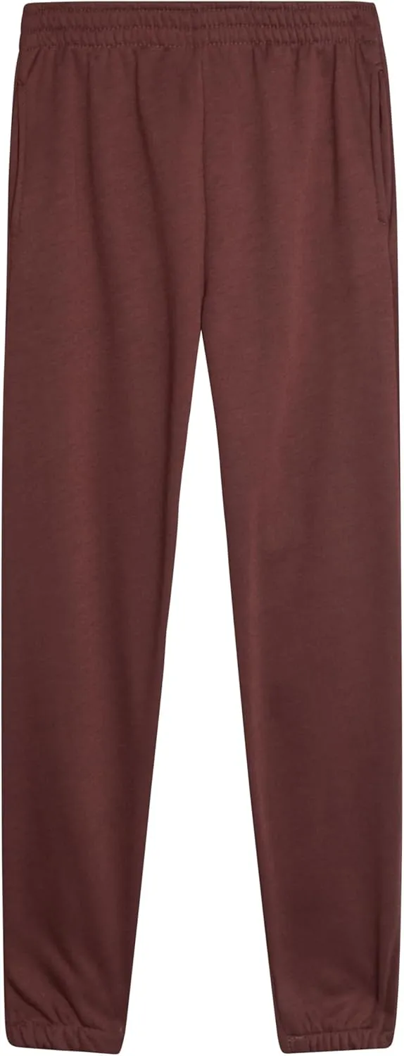 Real Love Girls' Sweatpants - 4 Pack Basic Solid Active Fleece Joggers (Size: 7-16)
