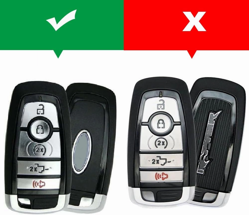 Real Carbon Key Fob Cover for Ford Bronco Escape Expedition Explorer Mustang S650 F150 F-150 F250 F350 F450 F550 Fusion Maverick Mondeo Ranger